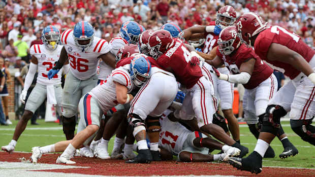Brian Robinson goal line vs Ole Miss